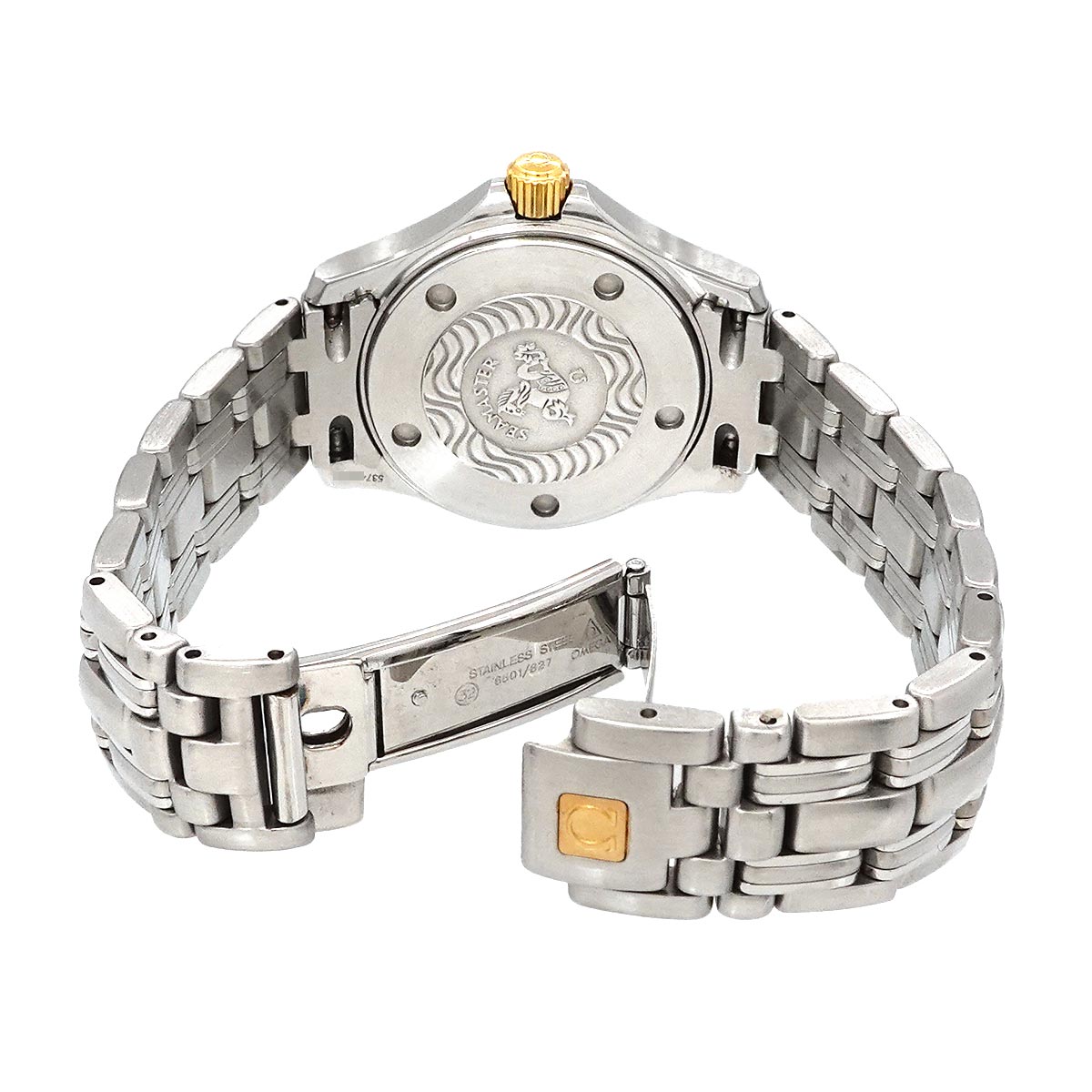 Seamaster 120 Date Quartz Gold Dial Ladies Watch