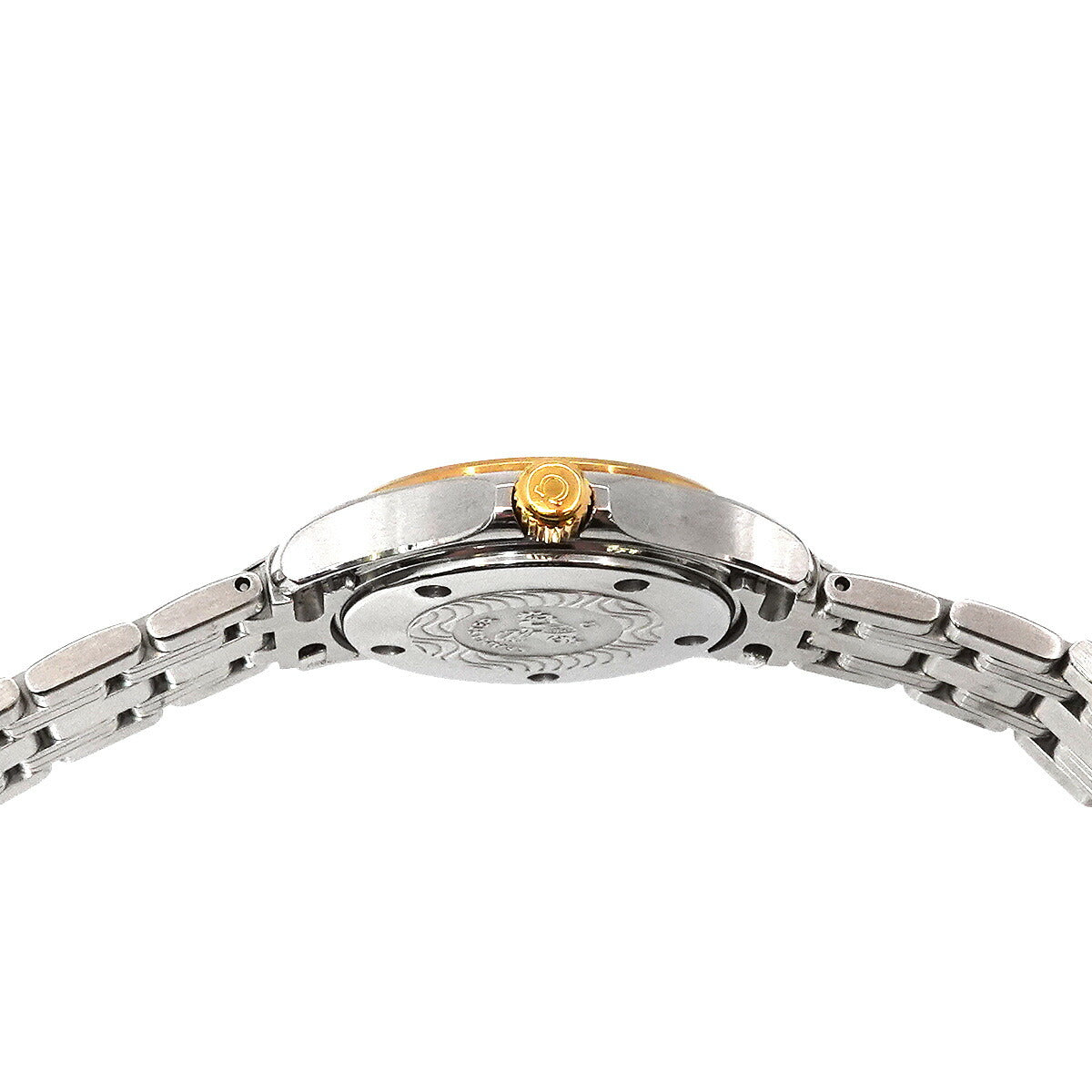 Seamaster 120 Date Quartz Gold Dial Ladies Watch