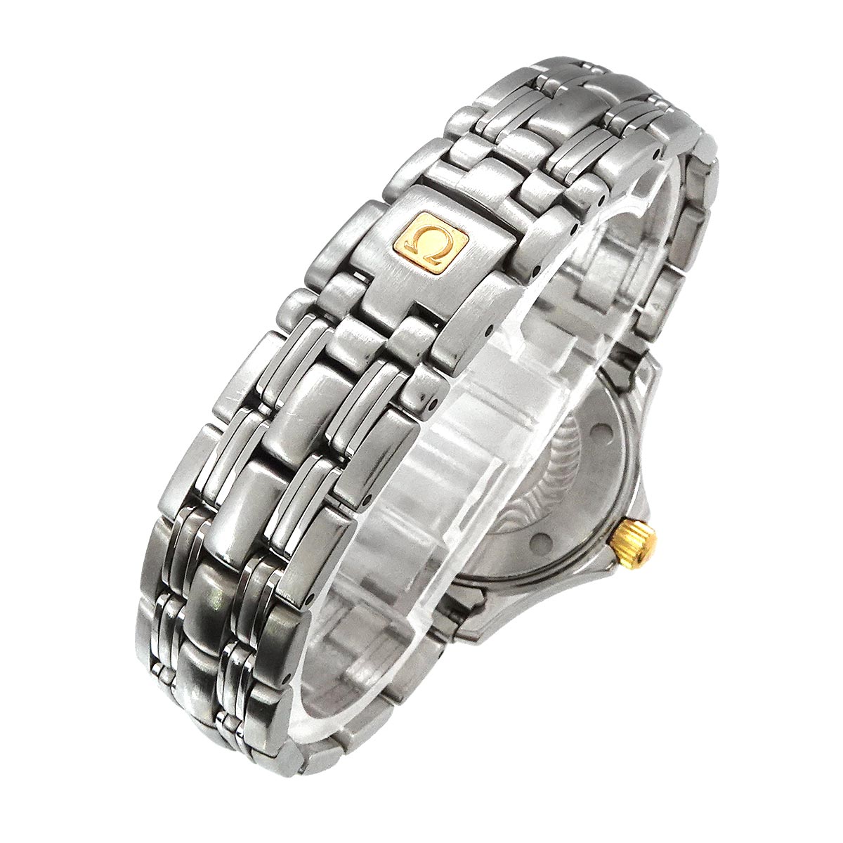 Seamaster 120 Date Quartz Gold Dial Ladies Watch