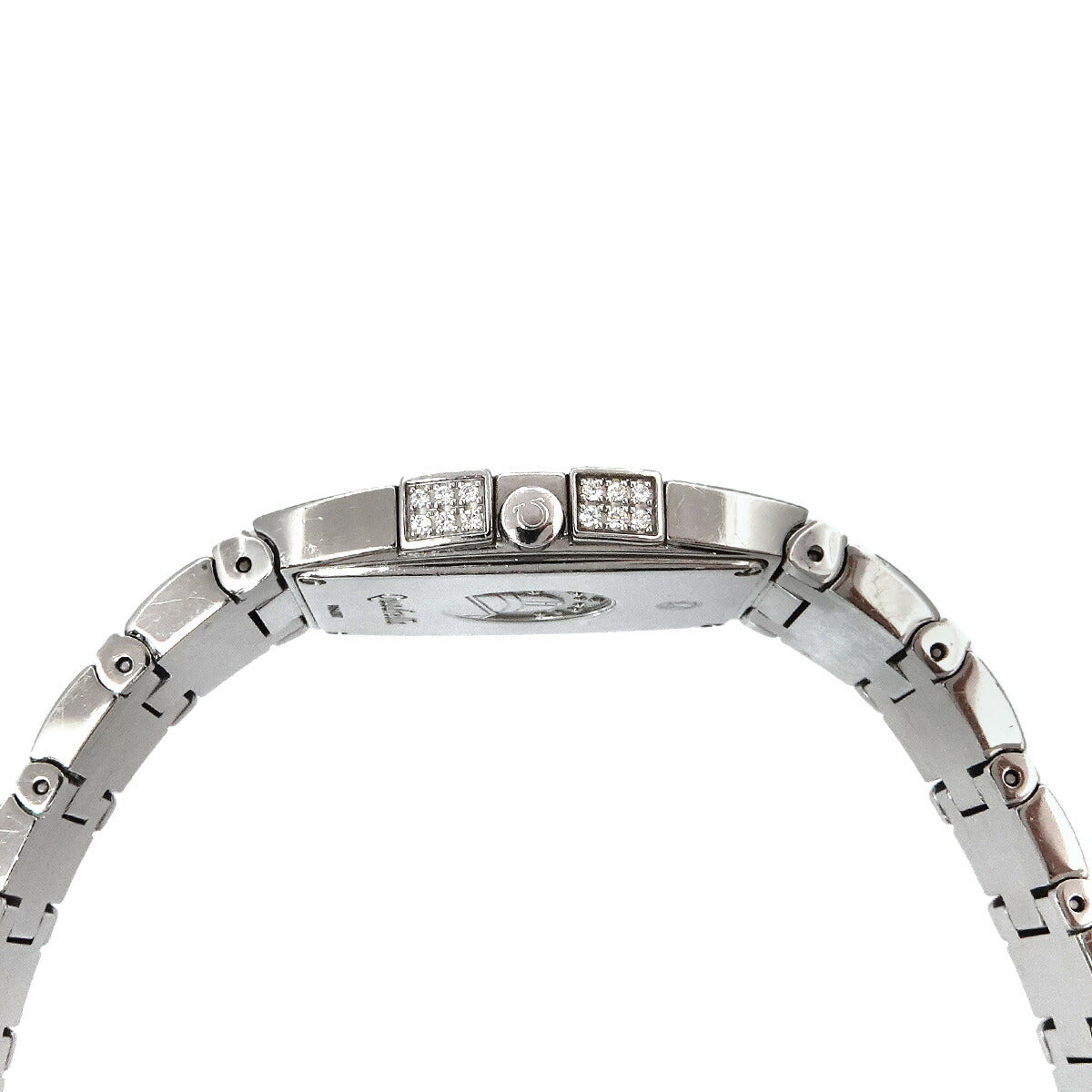 Constellation Quadrella 1586 70 Bezel Diamond White Shell Dial