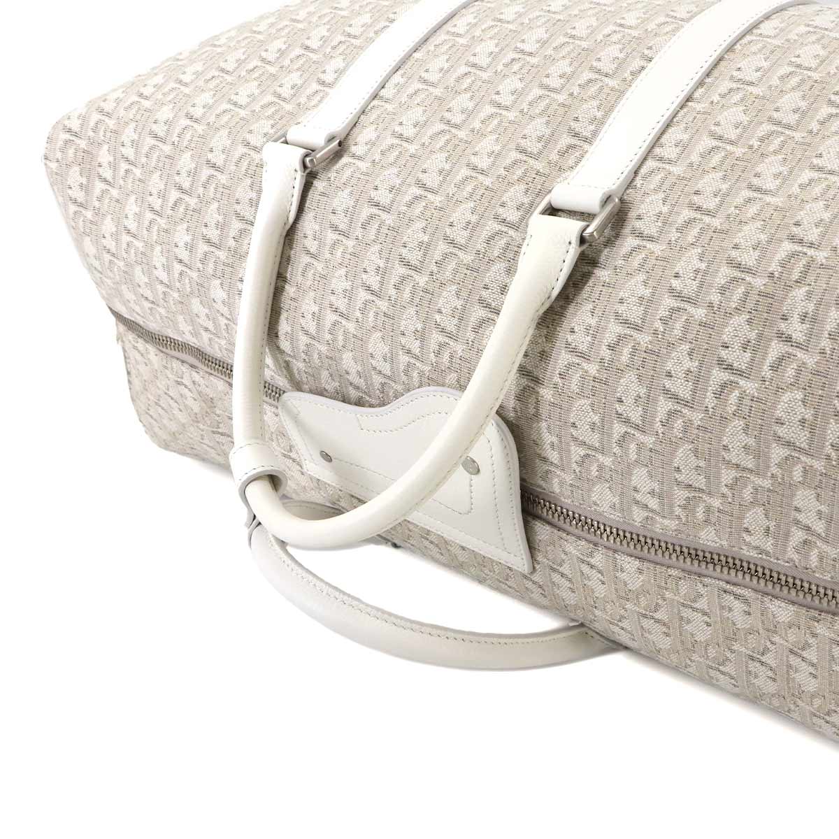 Oblique 2way Boston Shoulder Bag Canvas Leather