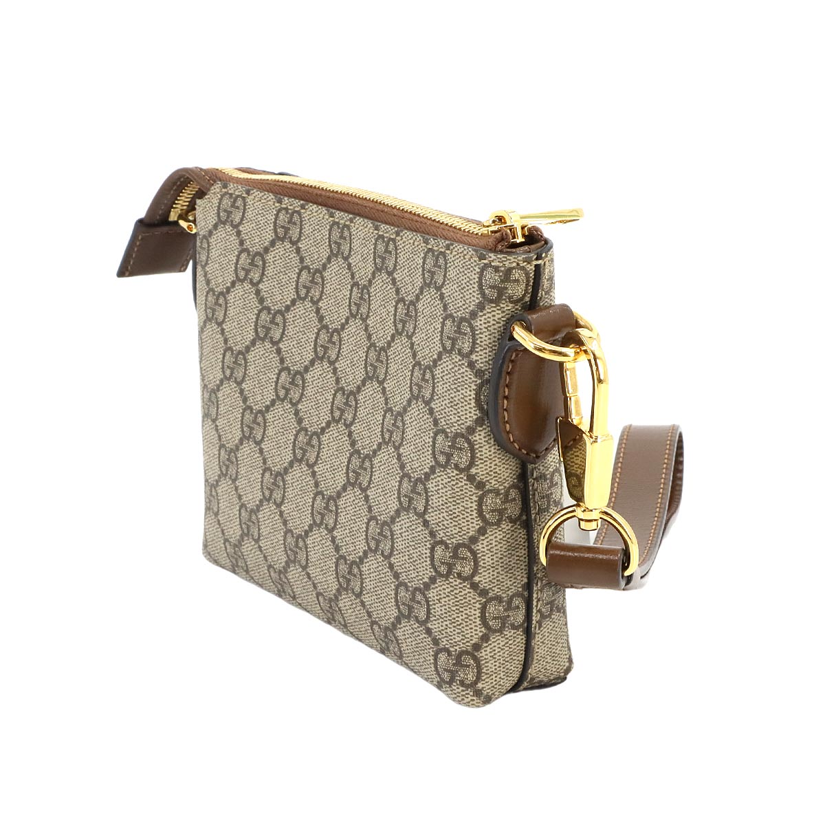 Interlocking G Clutch Shoulder Bag GG Supreme Beige 723306 90241416