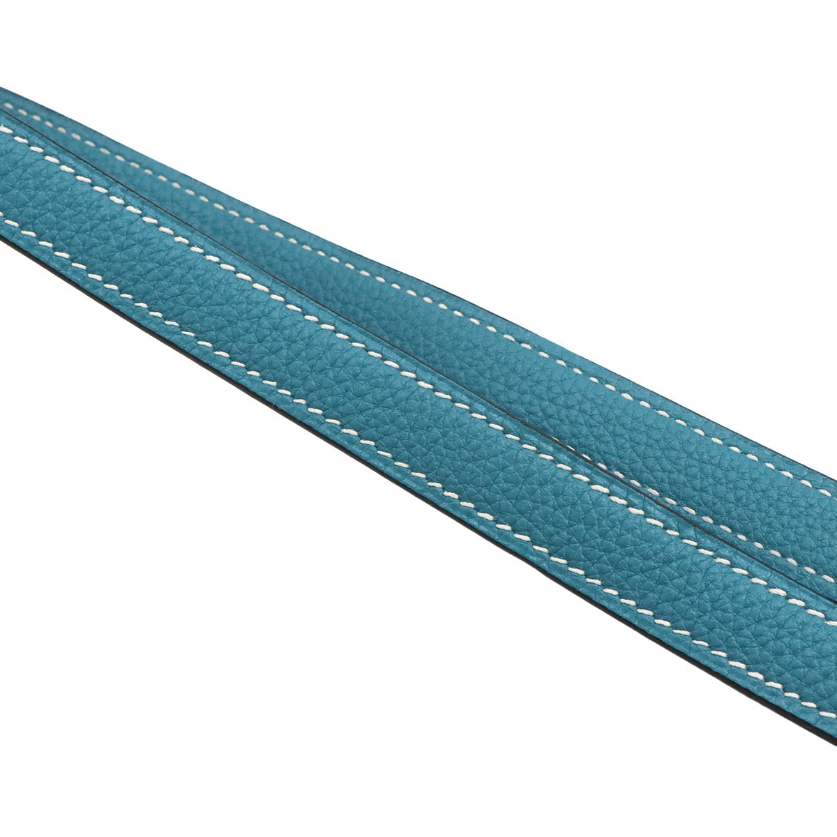 HERMES Shoulder Strap Togo Blue Jean