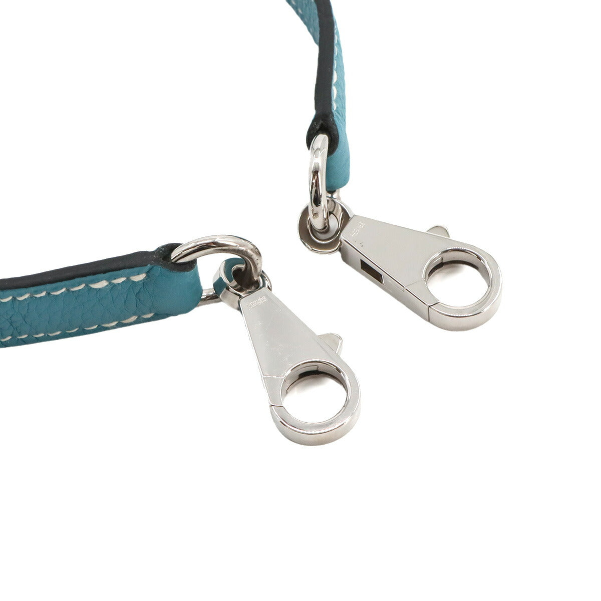 HERMES Shoulder Strap Togo Blue Jean