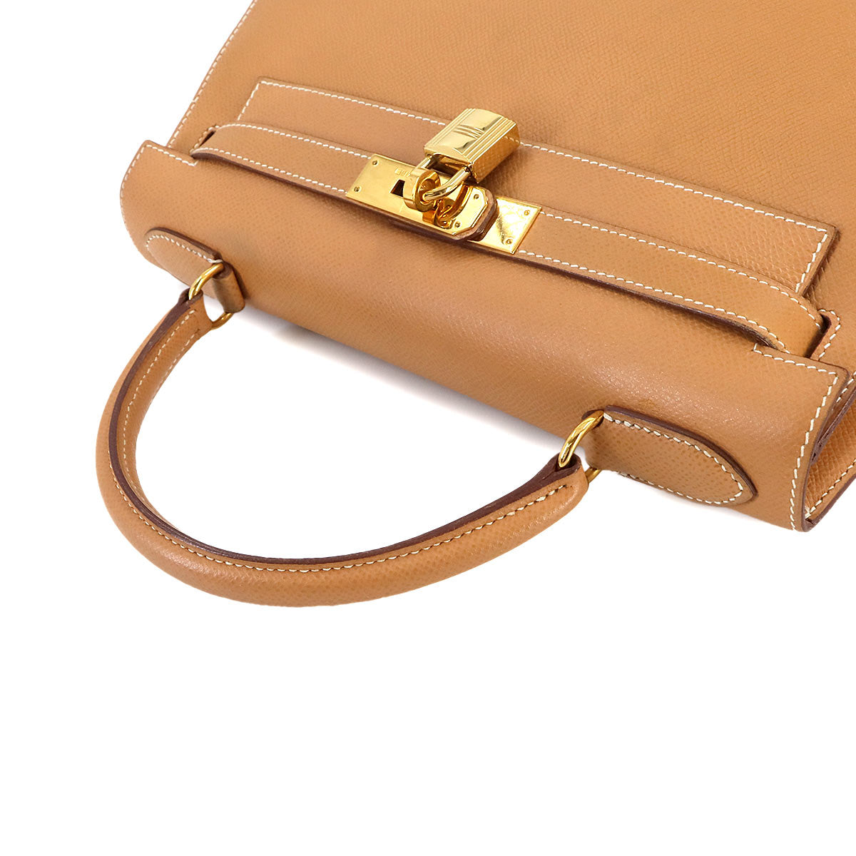 Kelly 28 2way Hand Shoulder Bag Couchevel Epsom Natural Brown 90242447