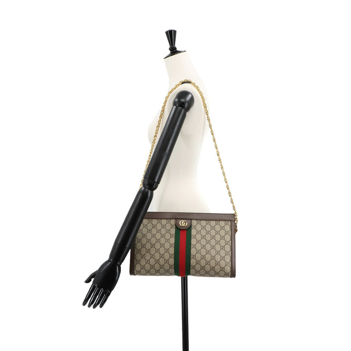 Ophidia GG Medium Shoulder Bag GG Supreme Canvas Beige 503876 90242821