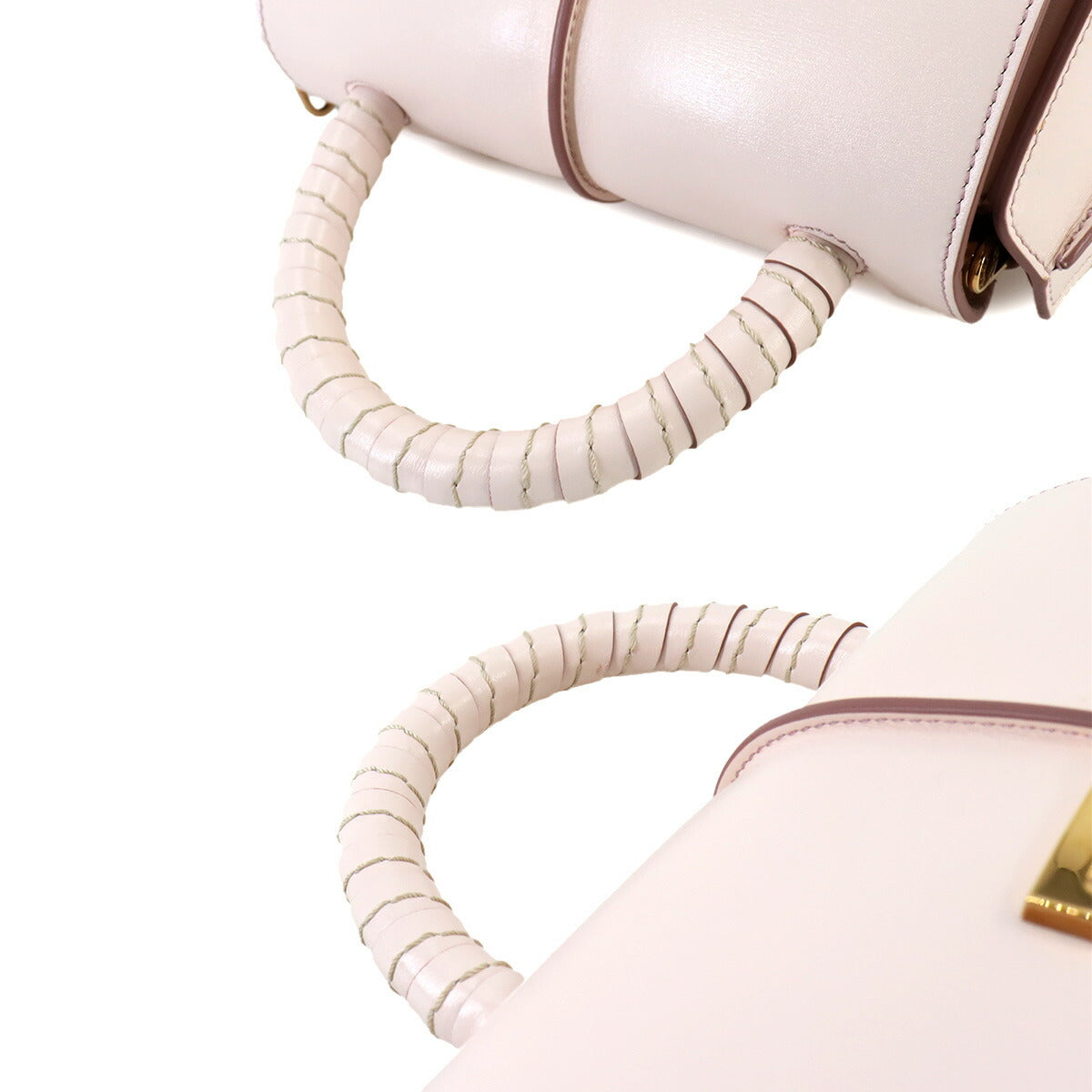 Timeless 2way Hand Shoulder Bag Leather Pink Purse