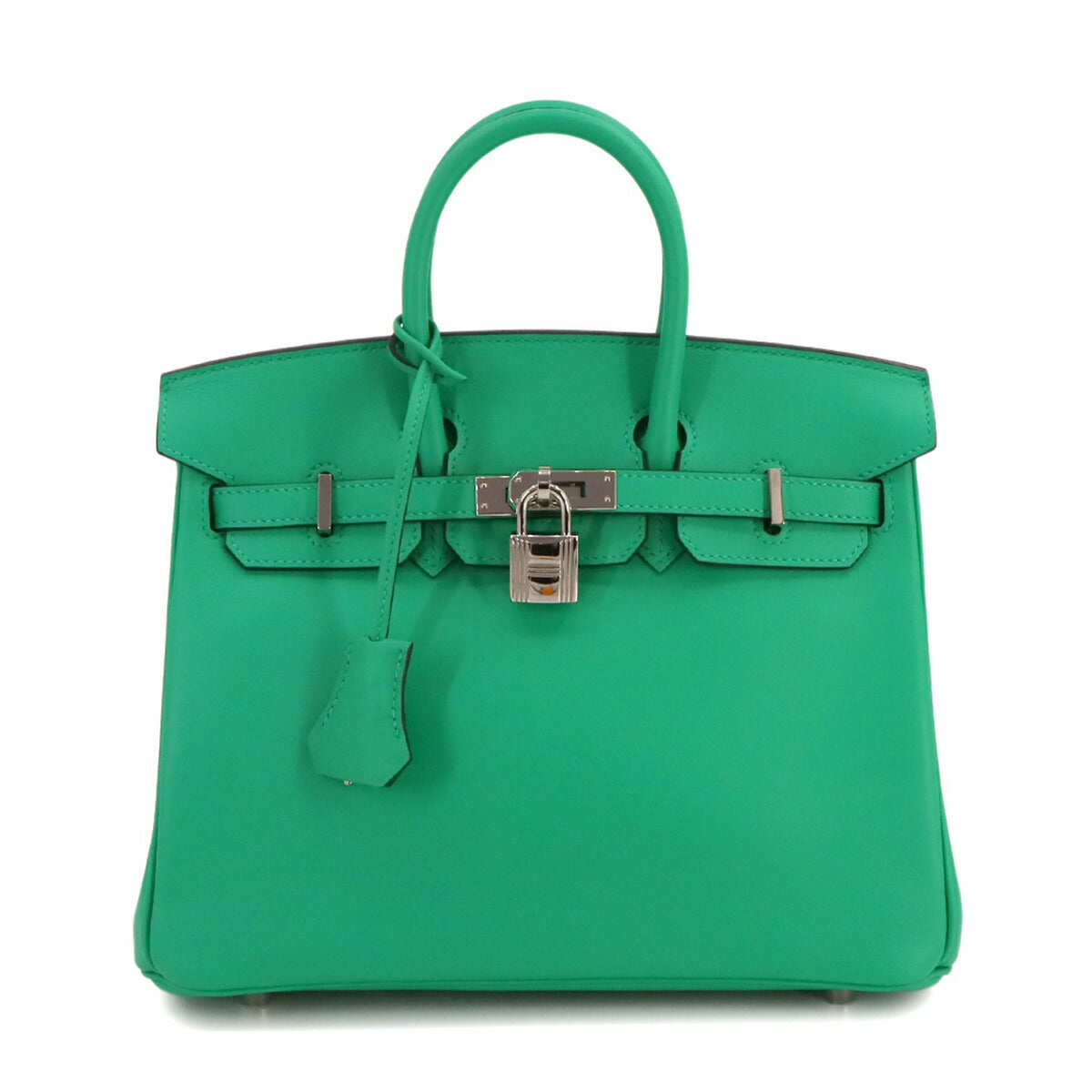 Birkin 25 Hand Bag Swift Leather Menthe Mint Purse 90244633