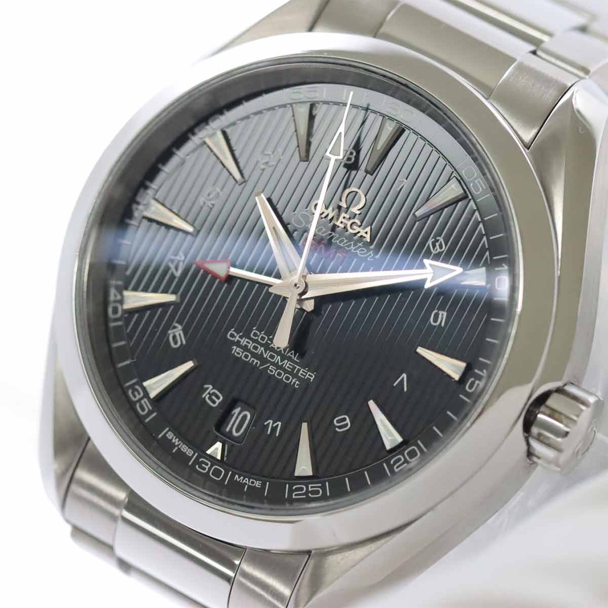 Seamaster 231.10.43.22.01.001 Aqua Terra GMT Black Dial Men