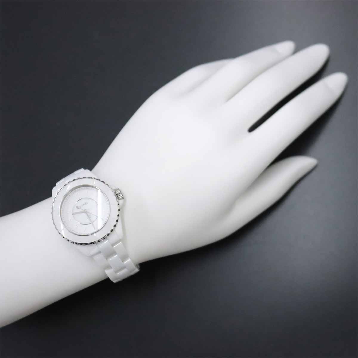 J12 Phantom H6345 Quartz White Dial Ladies Watch