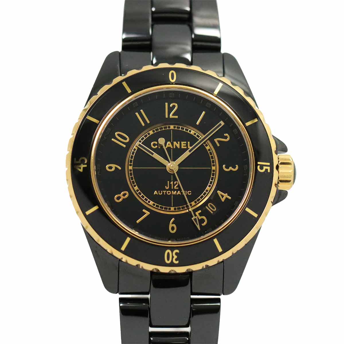 H9541 Automatic YG Black Dial Mens Watch
