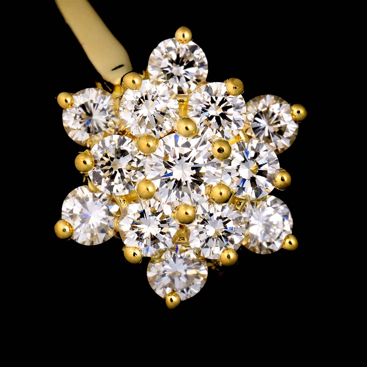 TIFFANY Co. Diamond 18K Yellow Gold 750 size6(US)