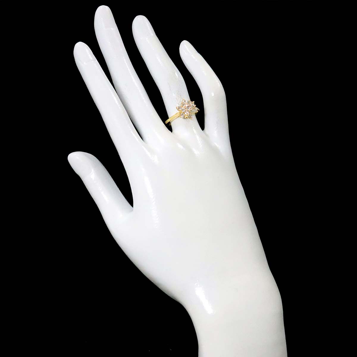TIFFANY Co. Diamond 18K Yellow Gold 750 size6(US)