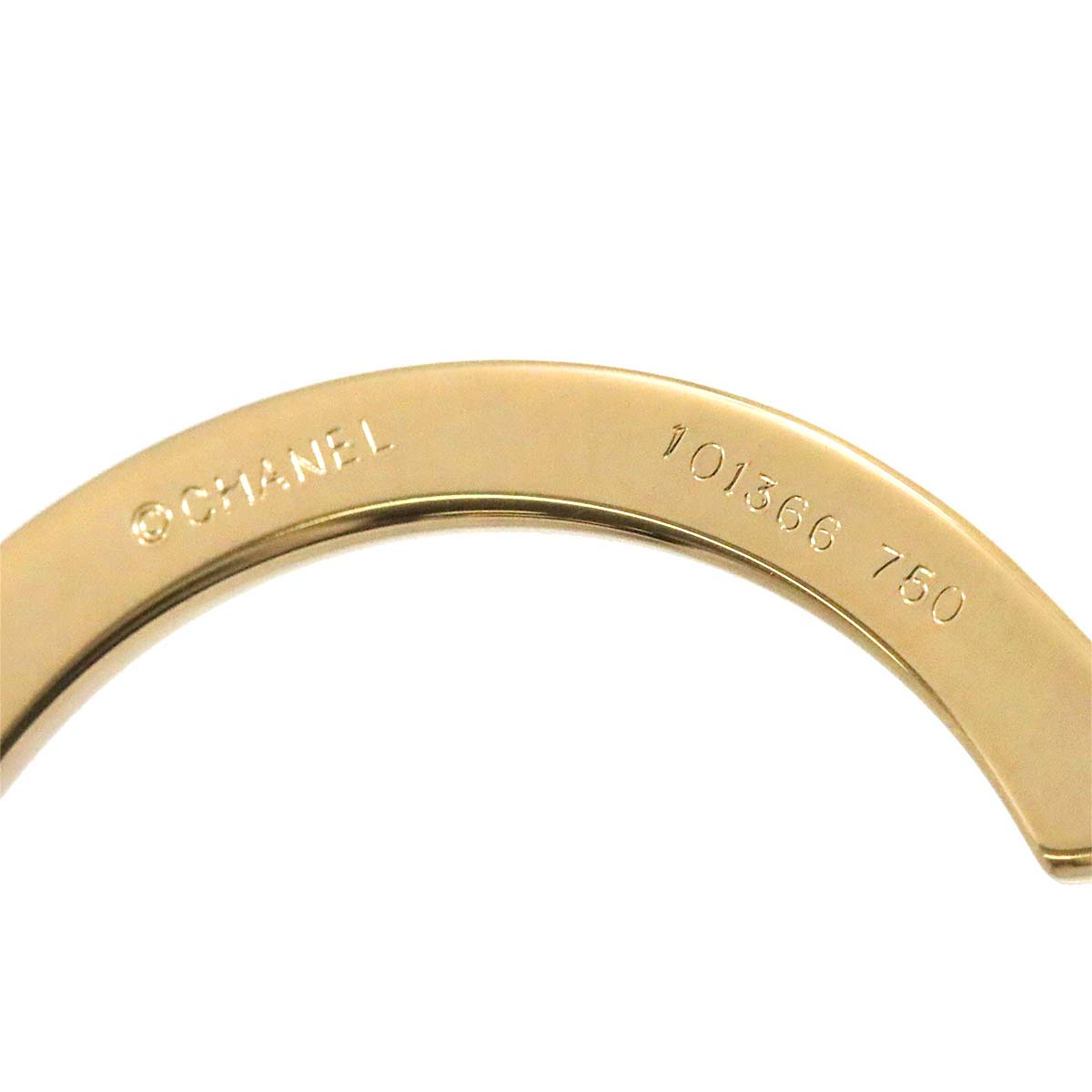 Camelia Earrings Pierced 18K Yellow Gold 750