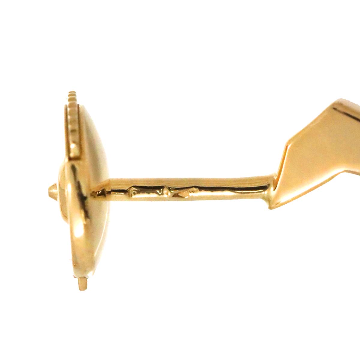 Camelia Earrings Pierced 18K Yellow Gold 750