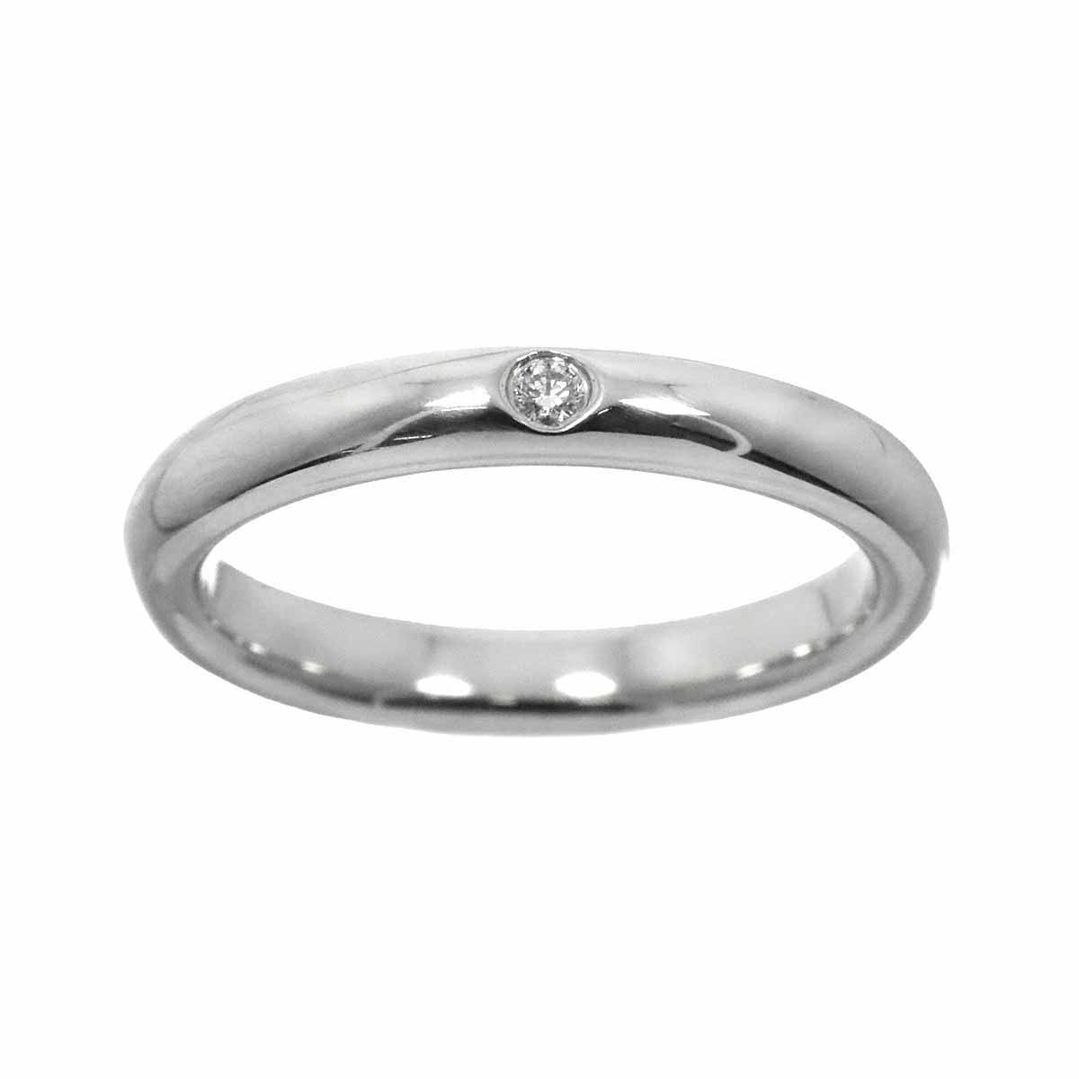 Stacking Band Ring Diamond 1P Platinum Size4.5(US)