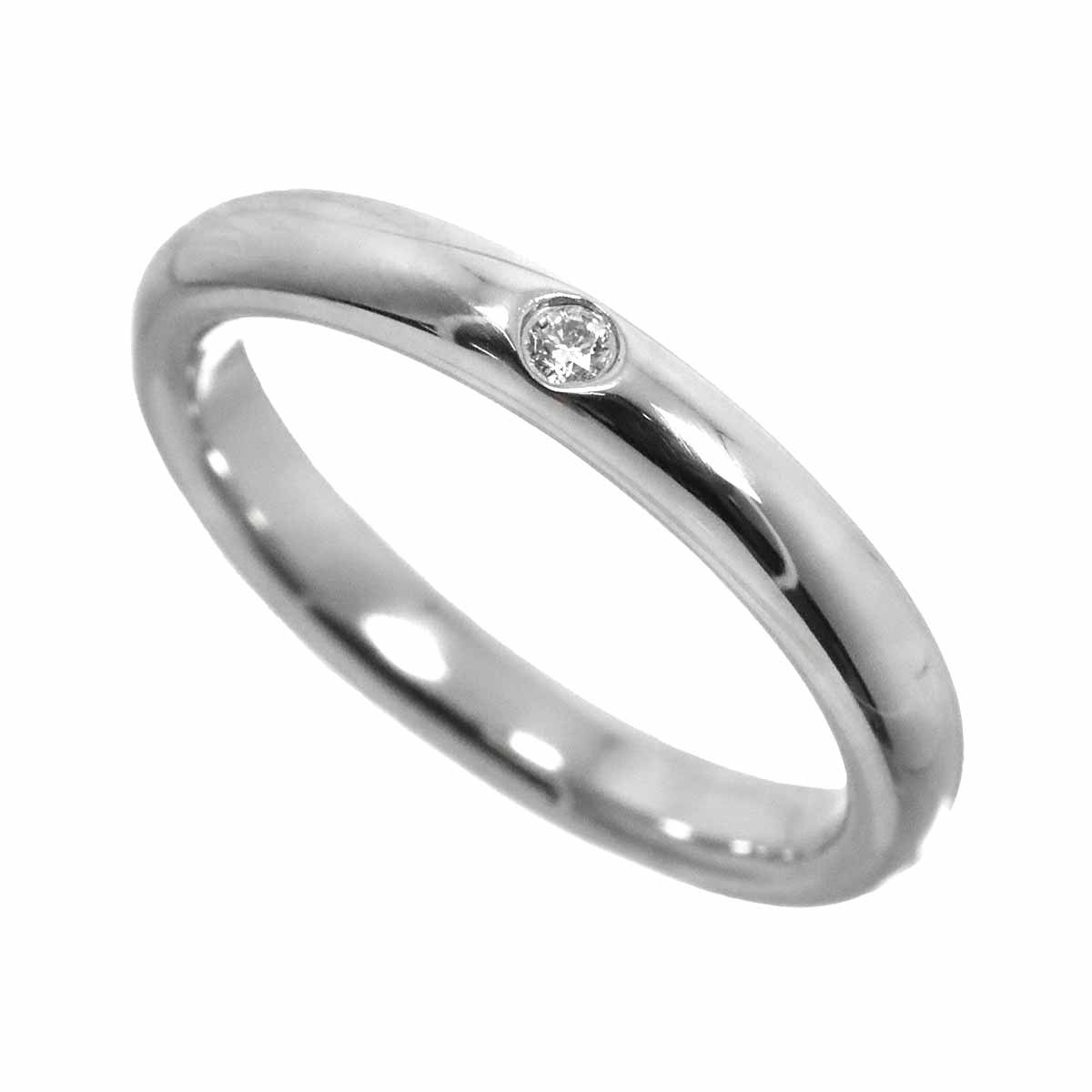 Stacking Band Ring Diamond 1P Platinum Size4.5(US)