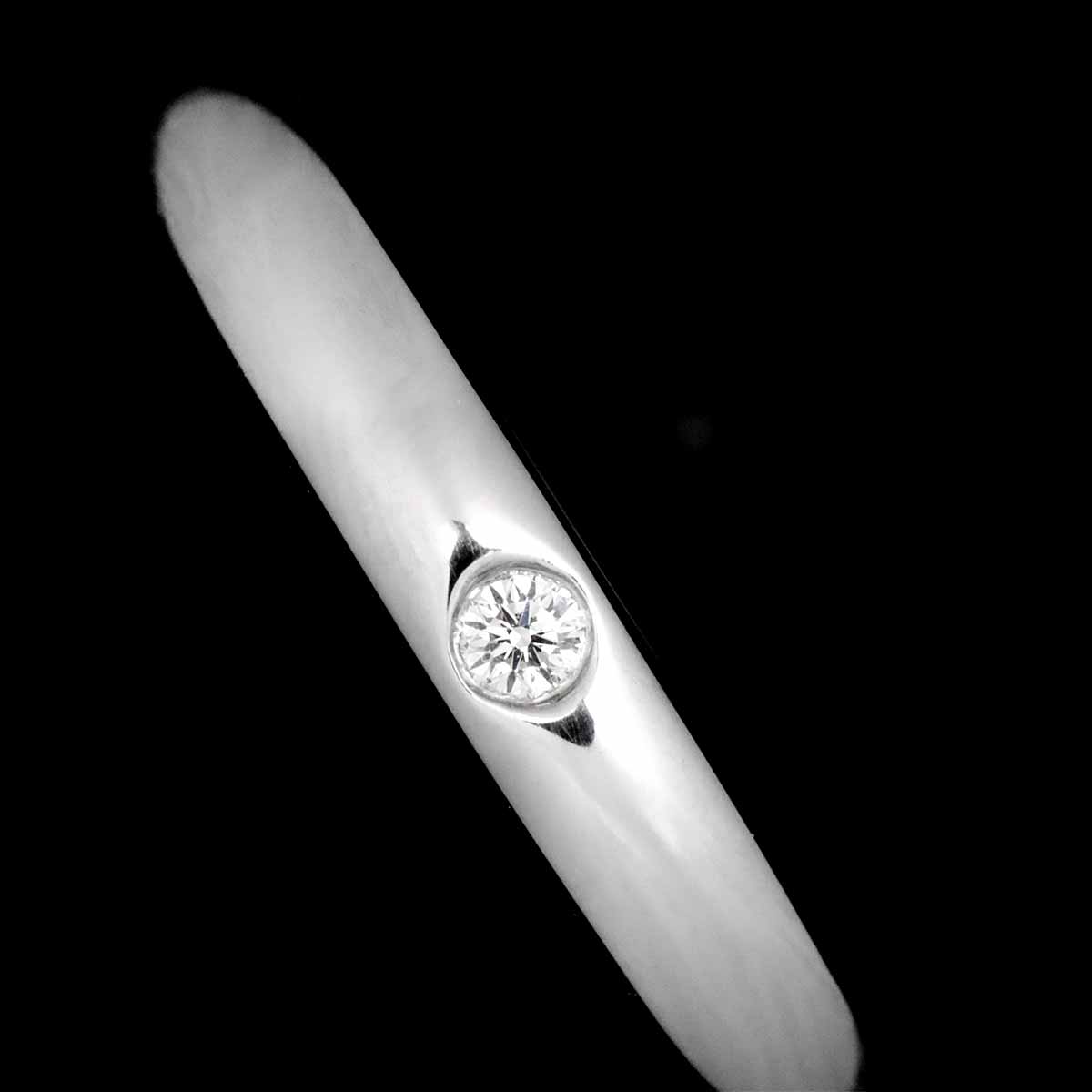 Stacking Band Ring Diamond 1P Platinum Size4.5(US)