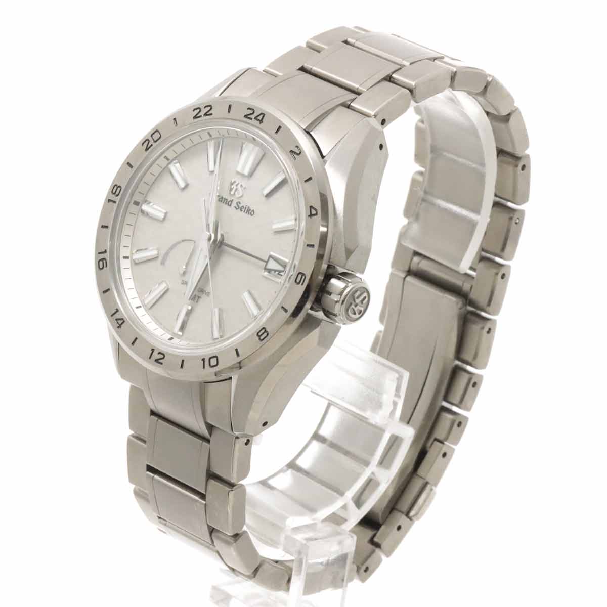 Evolution 9 Spring drive SBGE285 Date GMT Silver Dial