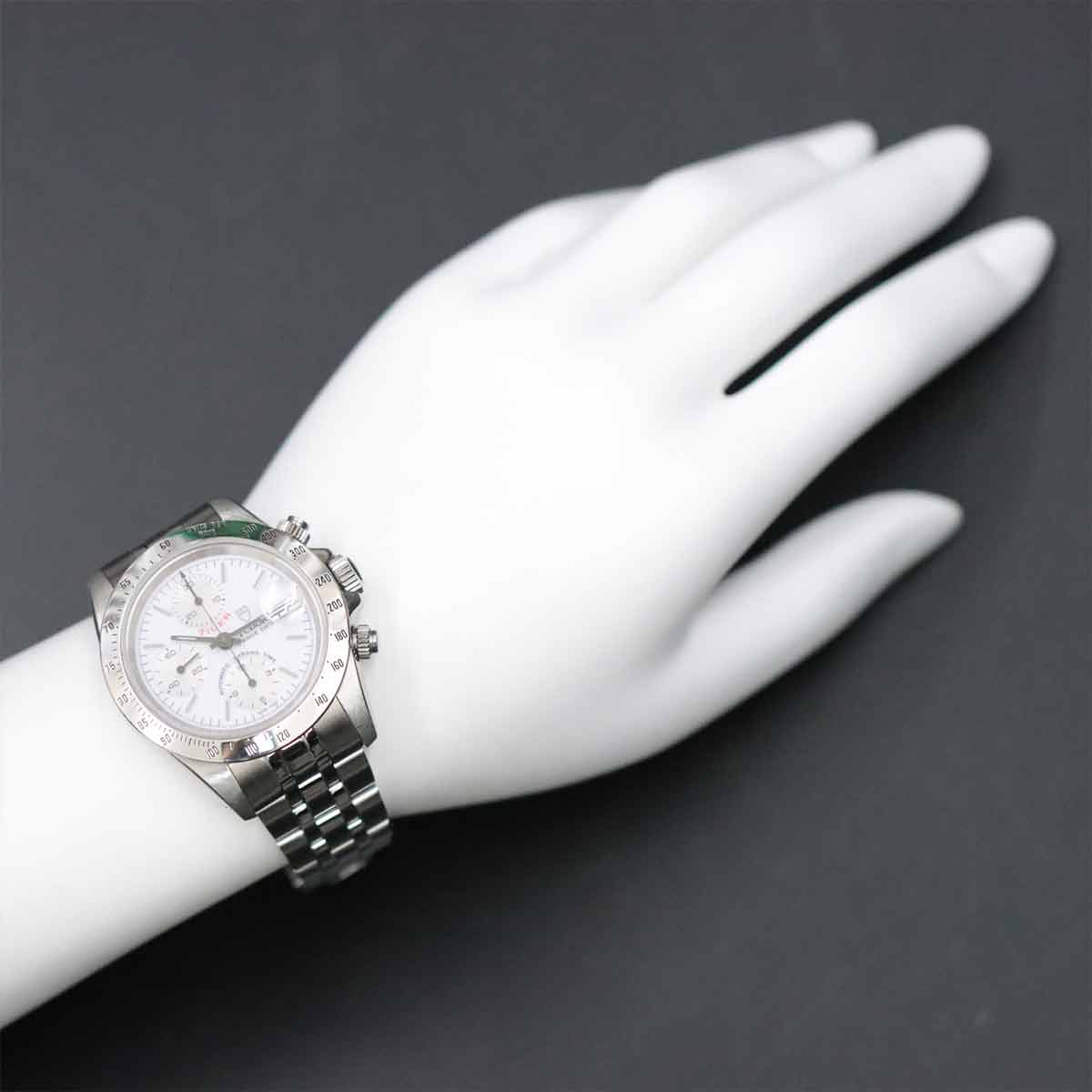 Chrono Time Tiger 79280P Date Automatic White Dial Mens Watch