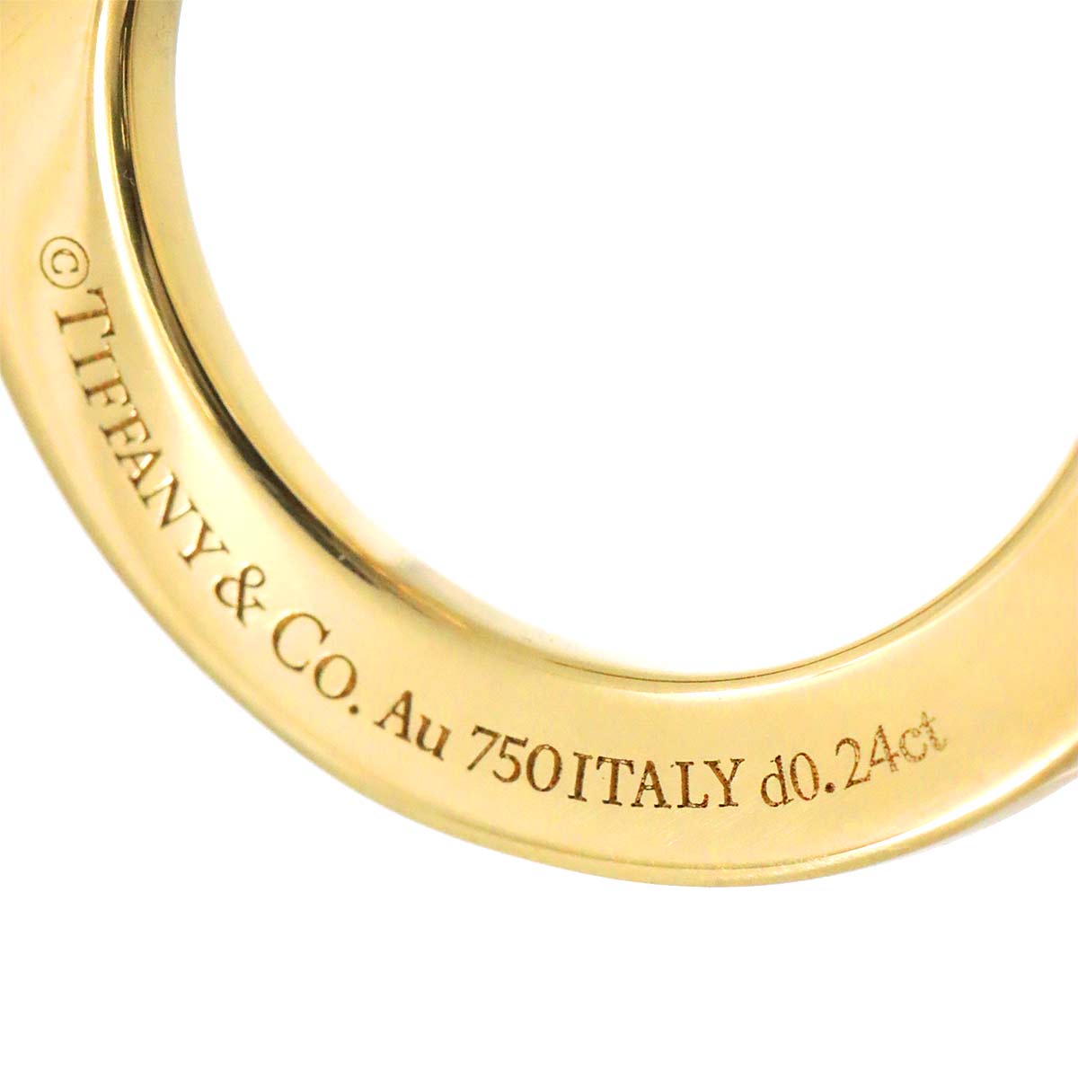 T ONE Diamond Earring Pierced 18K YG One Piece only