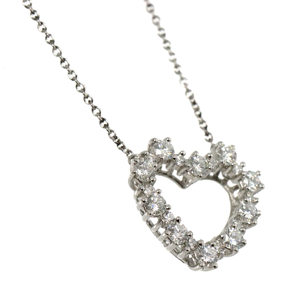 THeart Diamond Necklace Platinum