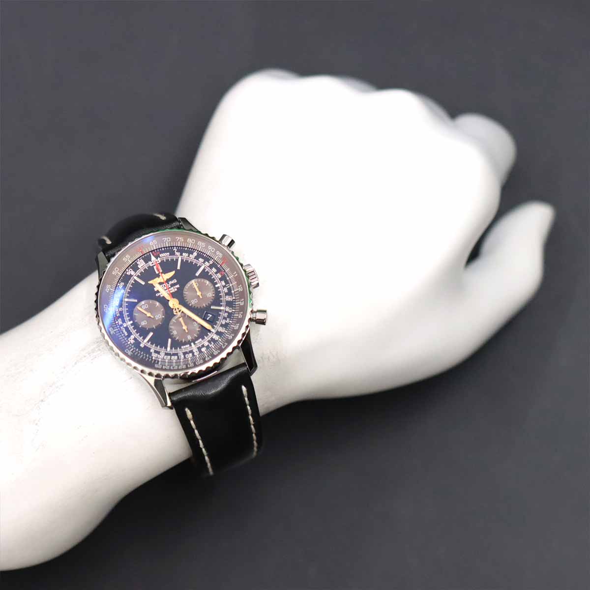 Navitimer 01 AB0127 Automatic Black Brown Dial Mens Watch