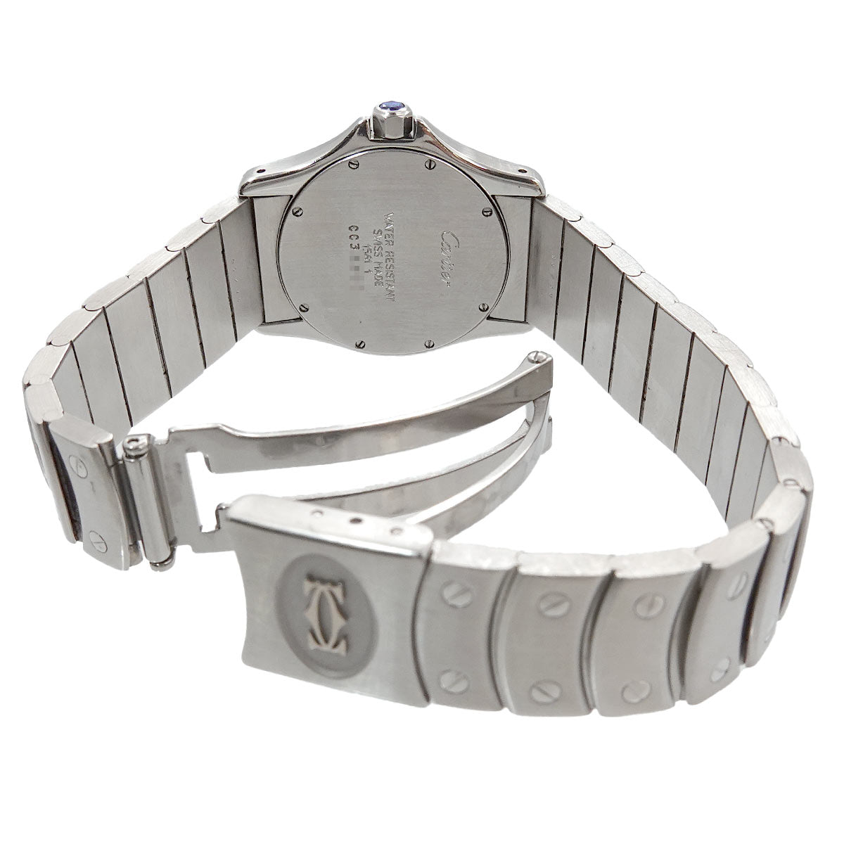 Santos Rond MM White Dial Quartz Boys Wrist Watch