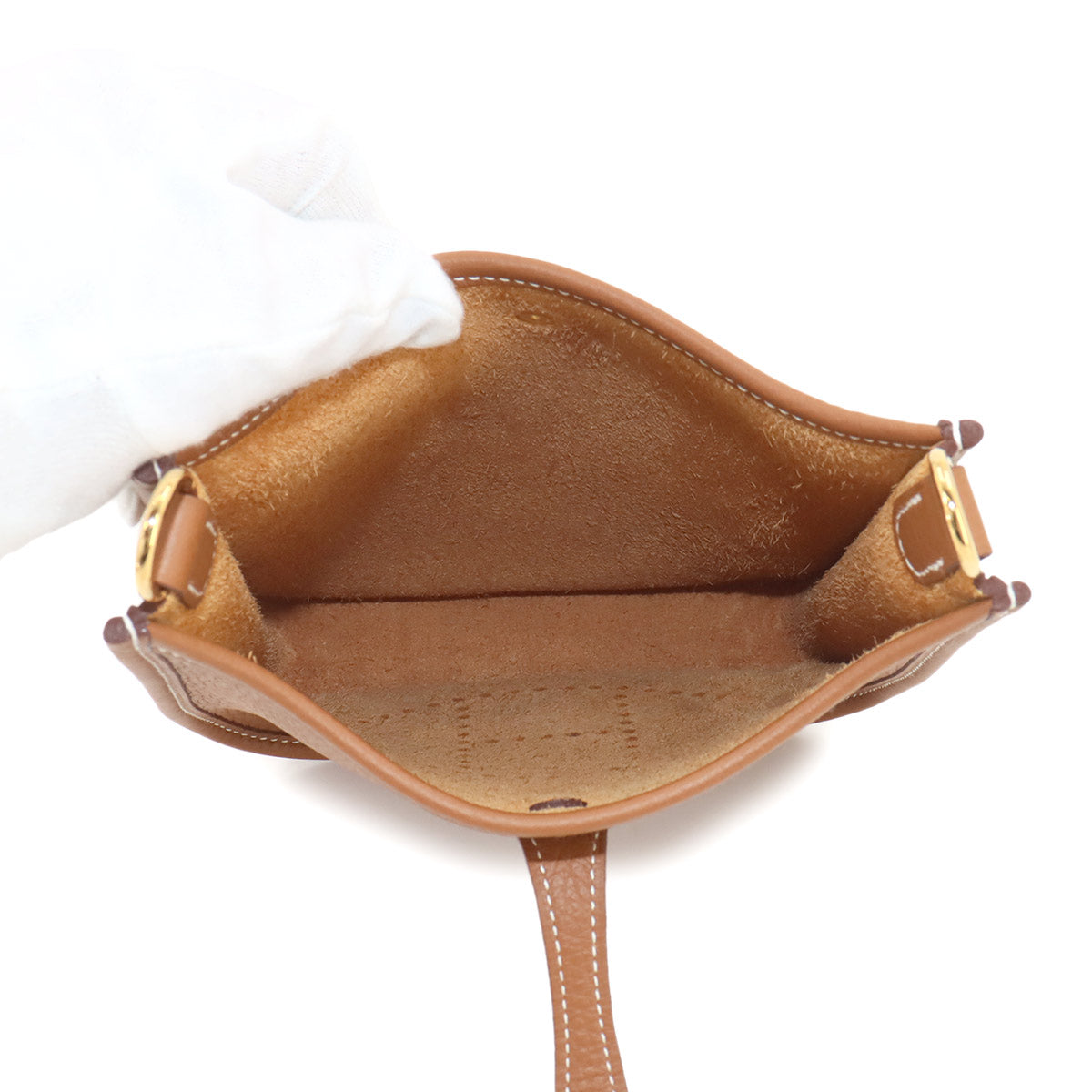 Everlyne Amazone TPM Shoulder Bag Taurillon Clemence Gold 90247626