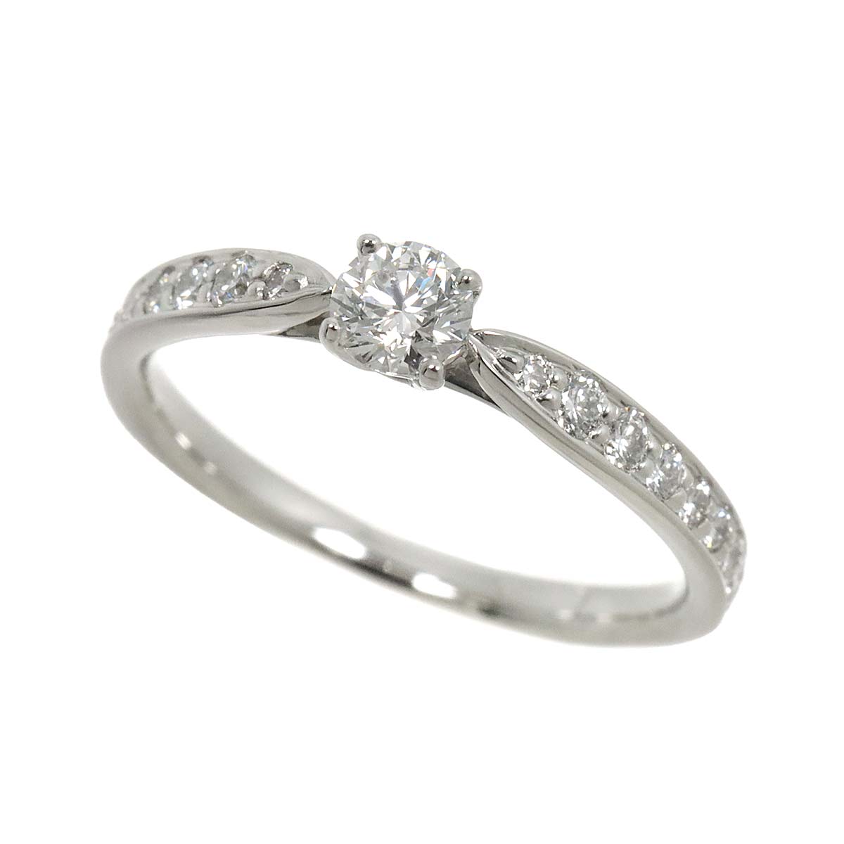 Harmony Diamond 0.20ct F/VVS2/3EX Ring Platinum Size4.5(US)