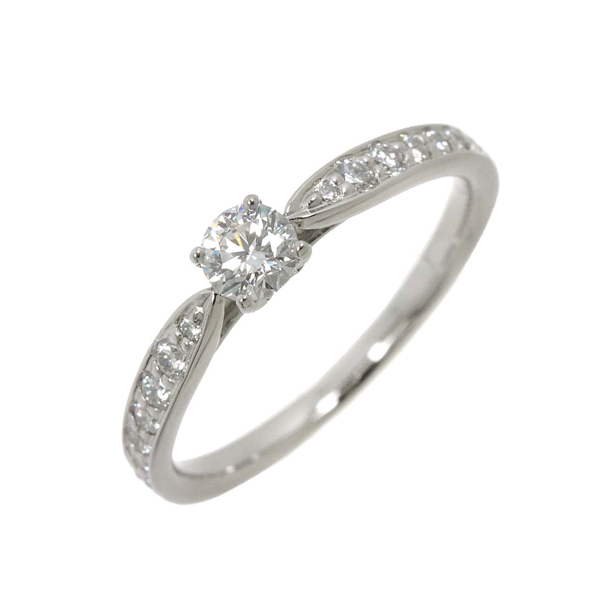 Harmony Diamond 0.20ct F/VVS2/3EX Ring Platinum Size4.5(US)