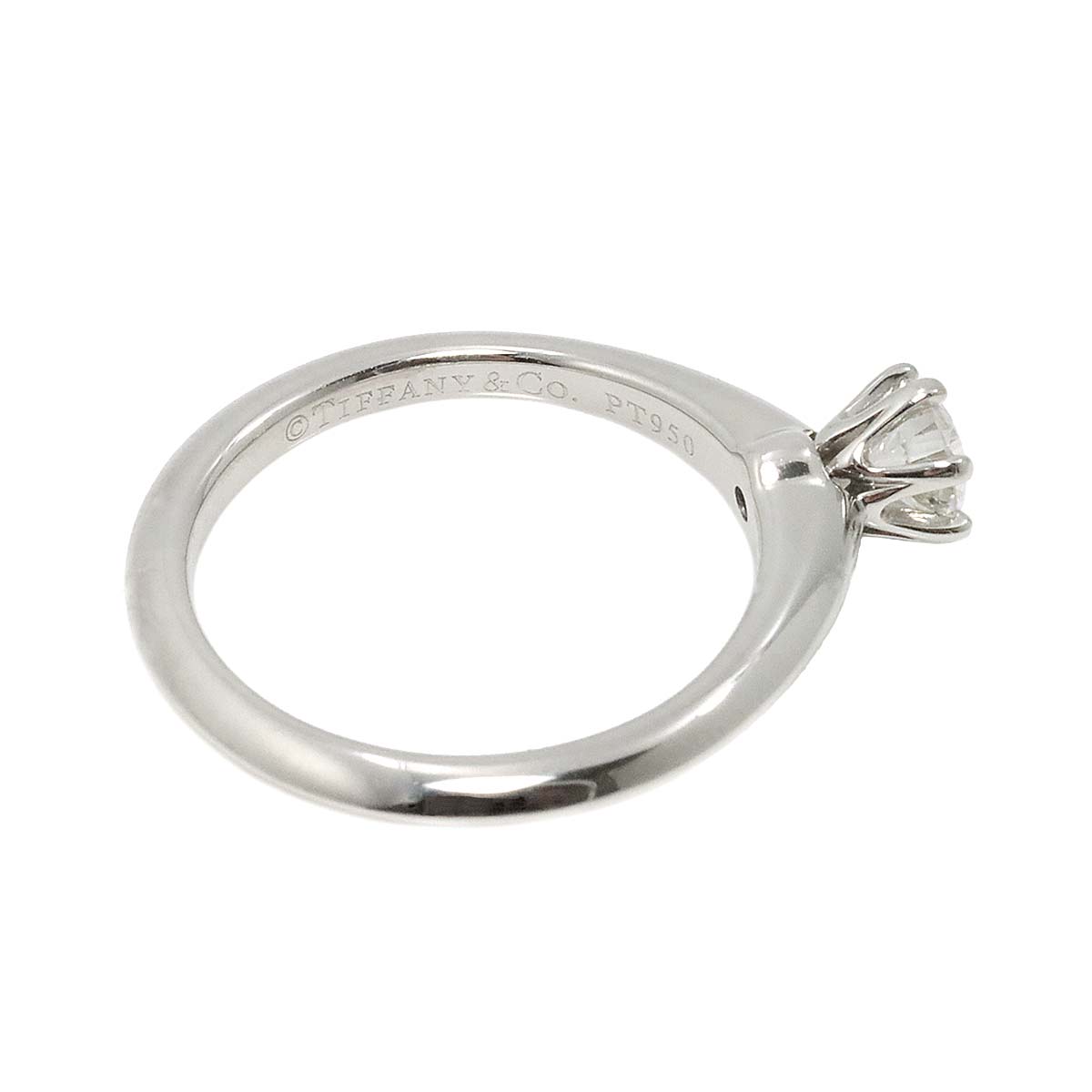 Diamond 0.28ct G/VVS1/3EX Ring Platinum Size4.5(US)