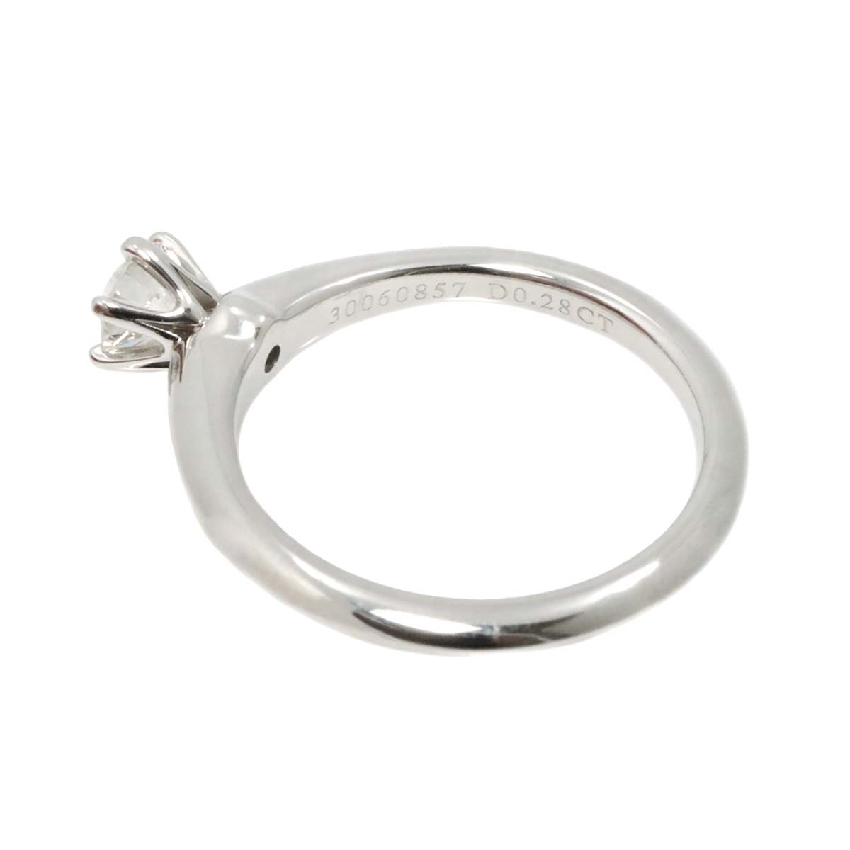 Diamond 0.28ct G/VVS1/3EX Ring Platinum Size4.5(US)