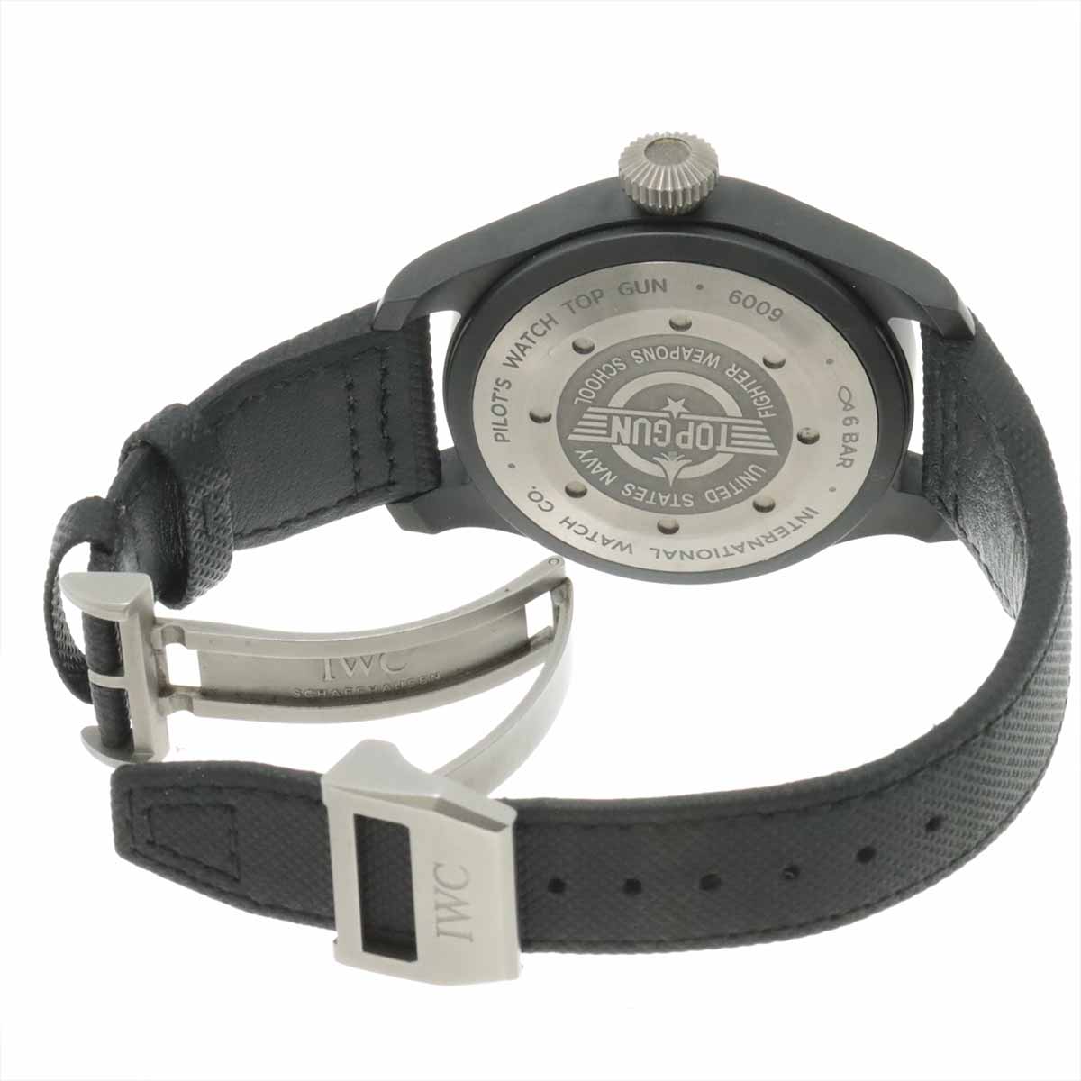 Big Pilot Watch Top Gun IW502001 Automatic Black Dial Mens Watch