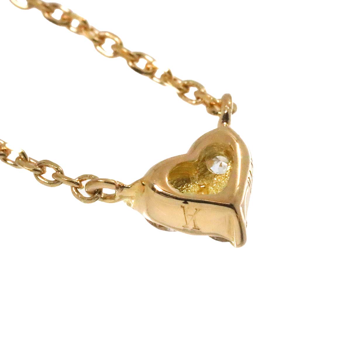 Vendome Aoyama Diamond 0.10ct Necklace 18K Yellow Gold 750