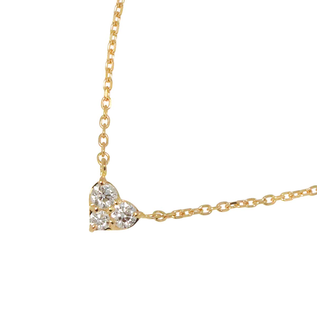 Vendome Aoyama Diamond 0.10ct Necklace 18K Yellow Gold 750