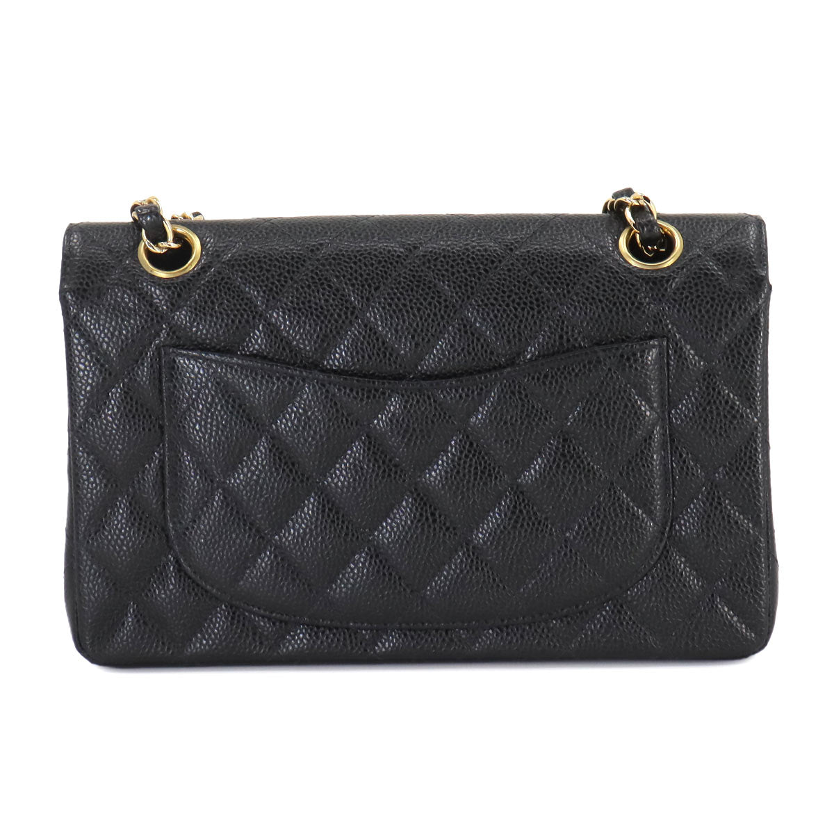 Matelasse 23 Chain Shoulder Bag Leather Black A01113