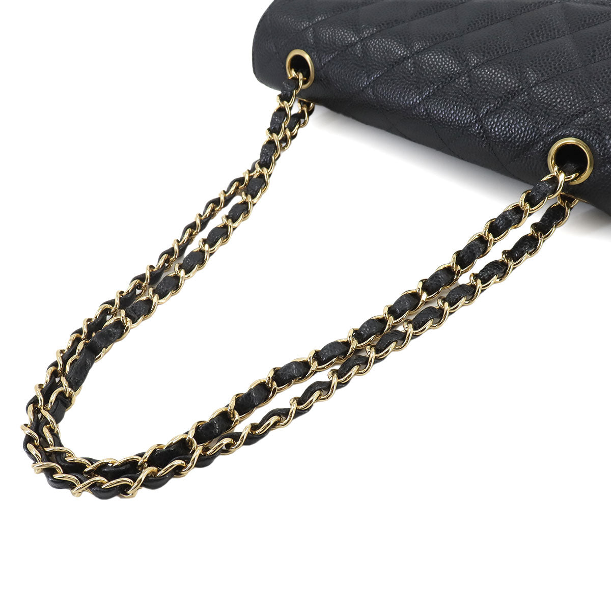 Matelasse 23 Chain Shoulder Bag Leather Black A01113