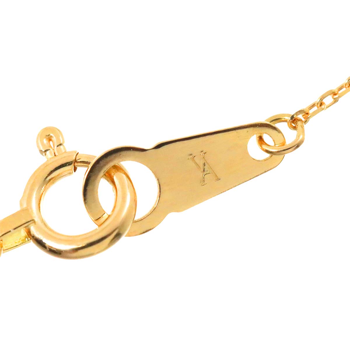 Vendome Aoyama Diamond Ruby Necklace 18K Yellow Gold 750