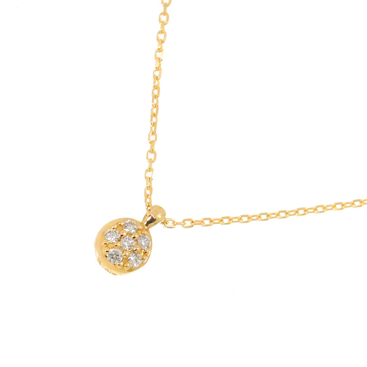 Vendome Aoyama Diamond Ruby Necklace 18K Yellow Gold 750