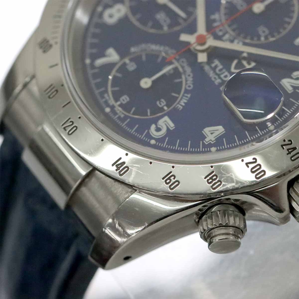 Chrono Time Tiger 79280P Chronograph Date Automatic Blue Dial