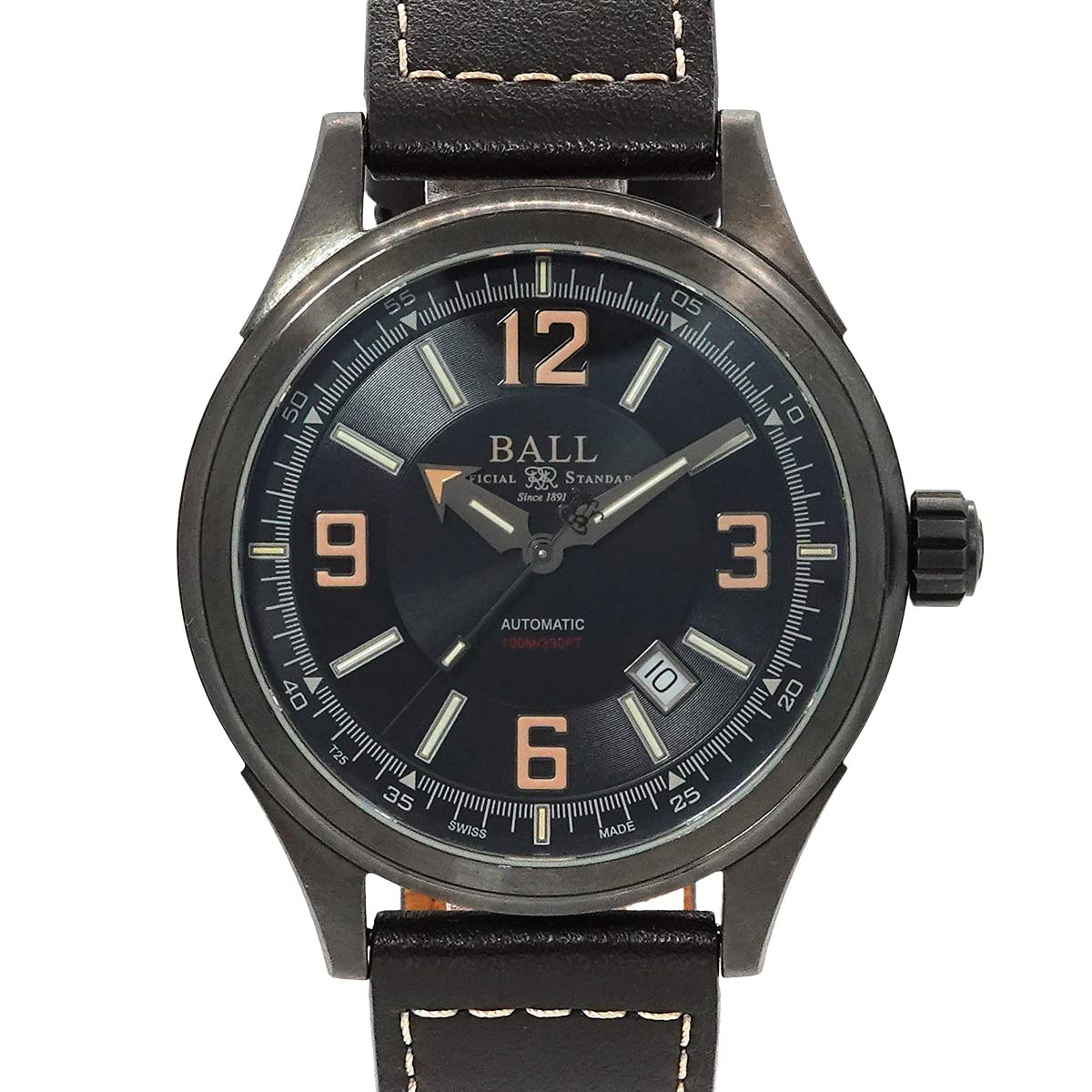 Stokeman Racer NM3098C Date Automatic Black Dial Mens Watch