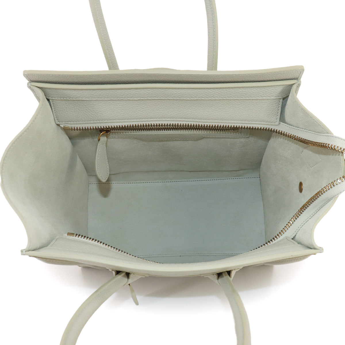 Luggage Micro Shopper Hand Bag Leather Light green 189793