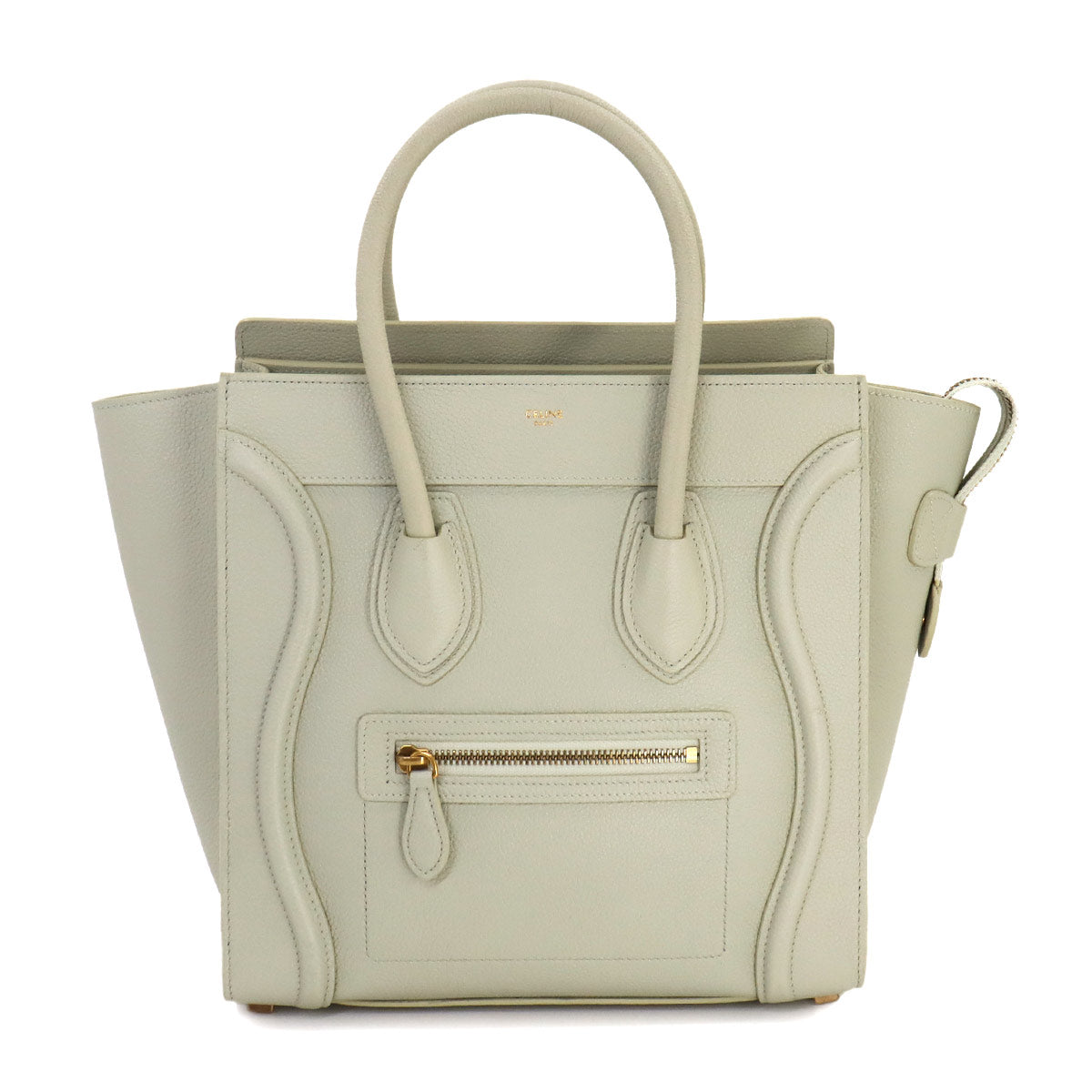 Luggage Micro Shopper Hand Bag Leather Light green 189793