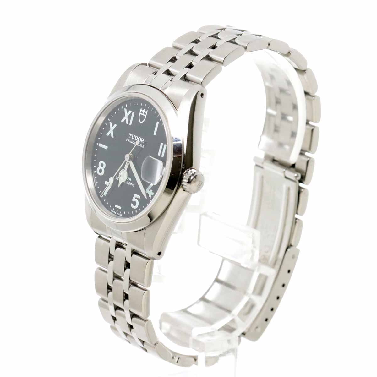 Prince Date 74000 Automatic Black Dial Mens Watch