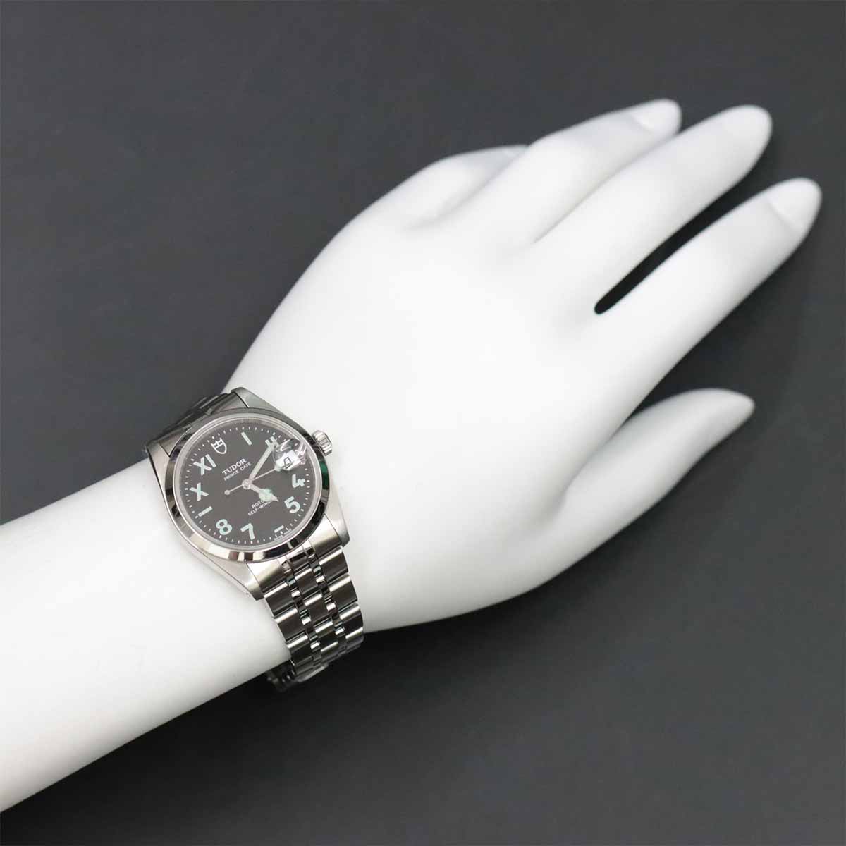 Prince Date 74000 Automatic Black Dial Mens Watch