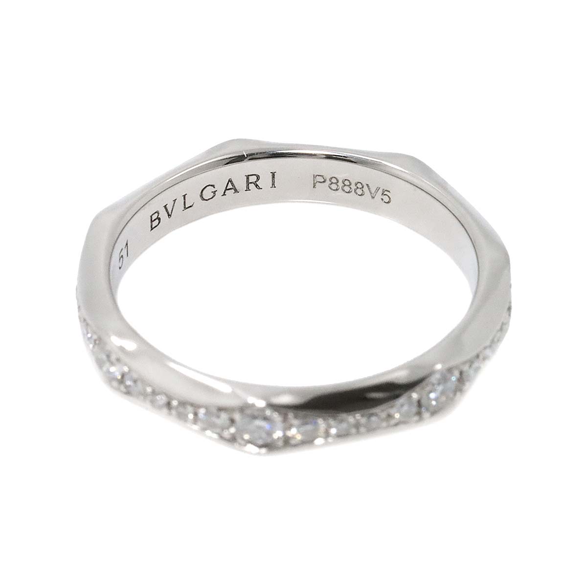 Infinito Full Diamond Ring Platinum size51 5.5-5.75(US)