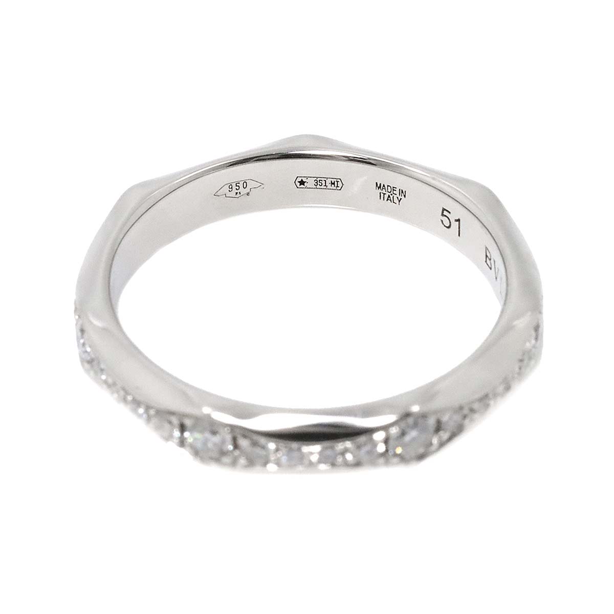 Infinito Full Diamond Ring Platinum size51 5.5-5.75(US)