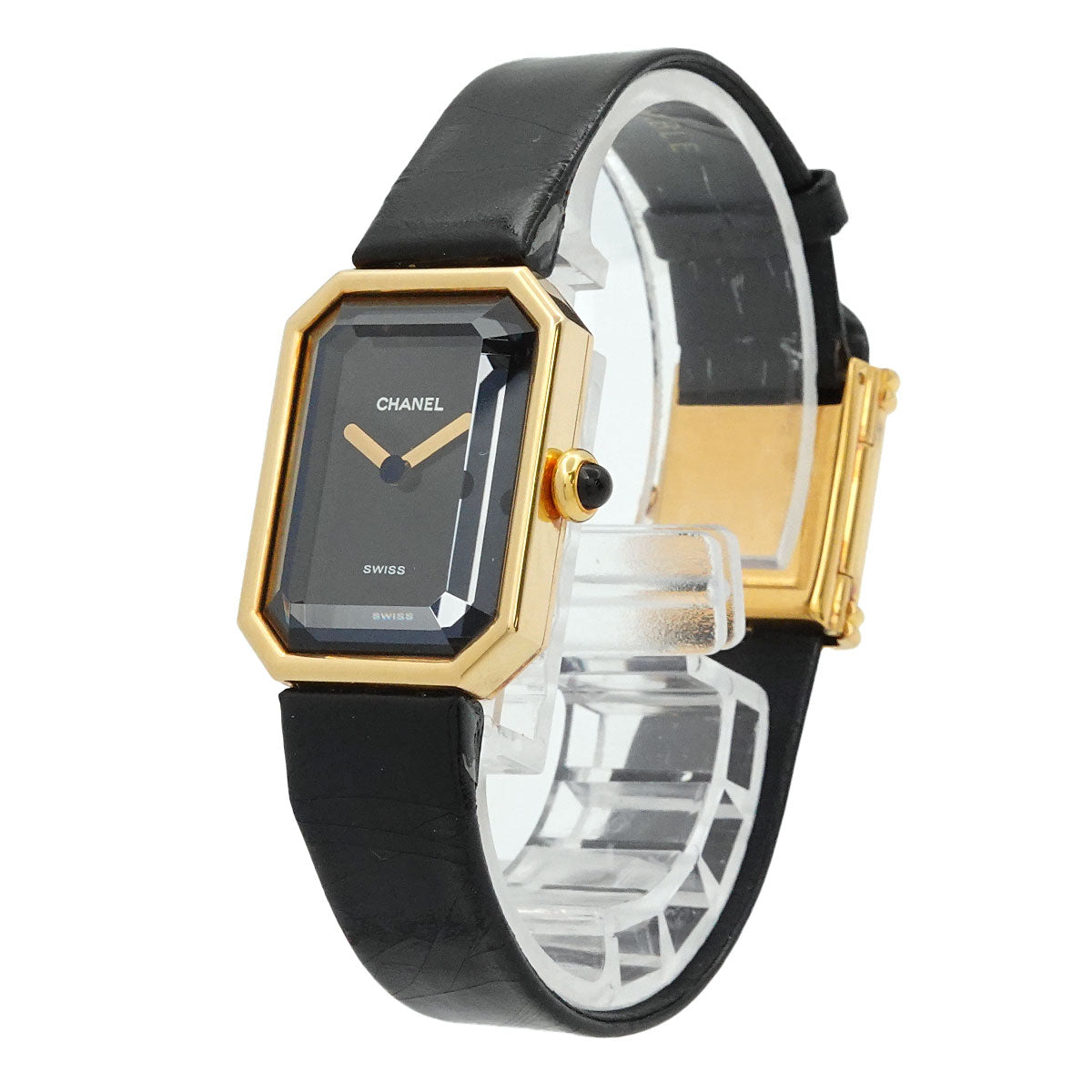 Premiere H0090 K18YG Quartz Black Dial Ladies Watch