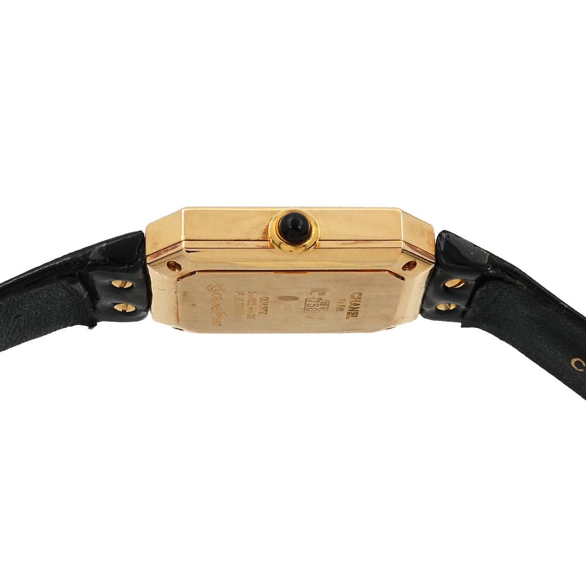 Premiere H0090 K18YG Quartz Black Dial Ladies Watch